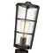 Z-Lite Helix 1 Light Outdoor Pier Mounted Fixture, Black And Clear Seedy 591PHM-553PM-BK - alternate 2